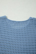 Myosotis Solid Long Sleeve Cut-Out Pullover Sweater