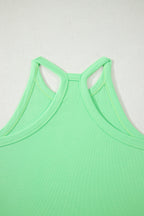 Slim Tank Top Elastic Waist Mini Skort 2pcs Outfit