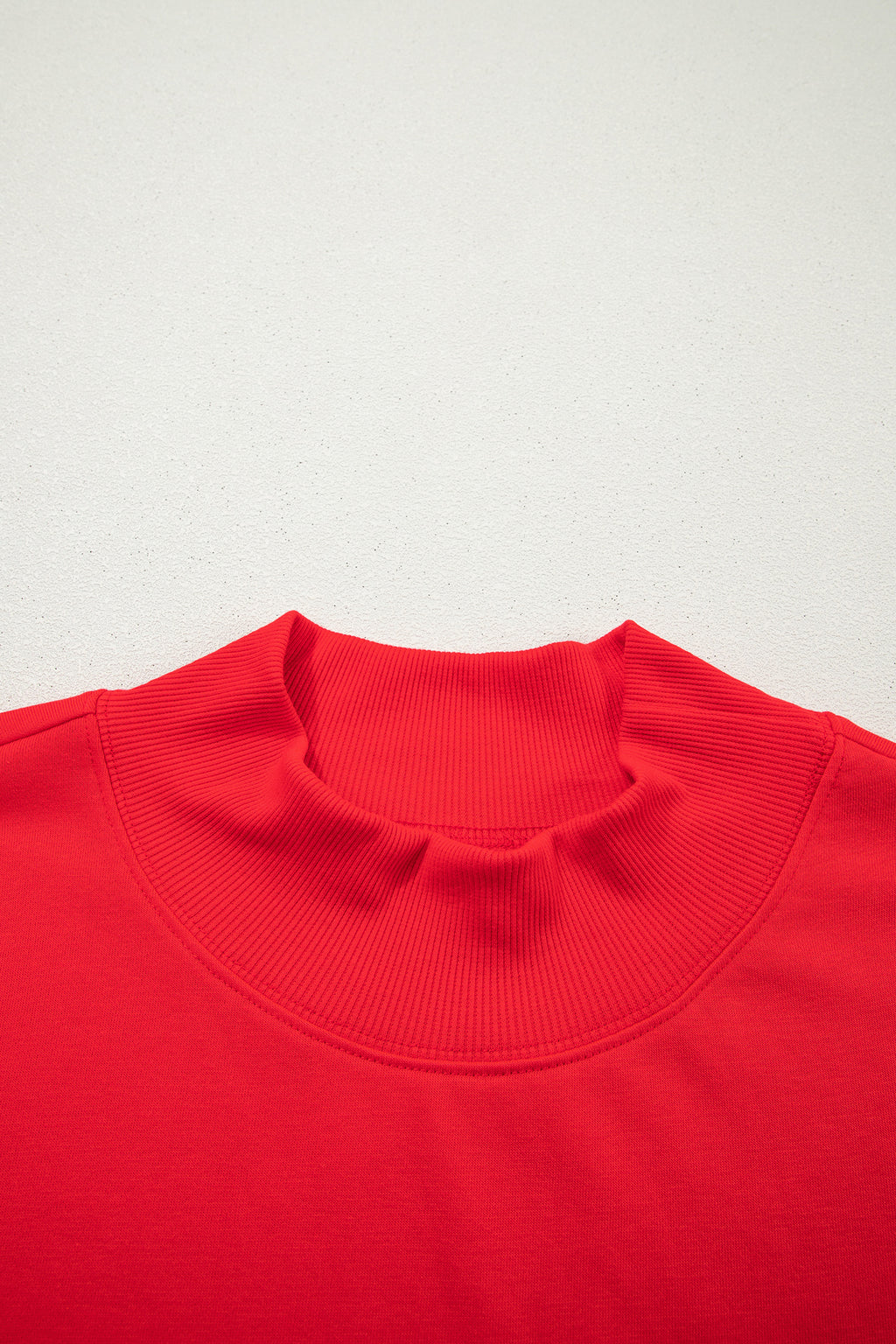 Solid Color High Neck Cap Sleeve Loose Top