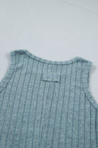 Slim Ribbed Mineral Wash Tank Top