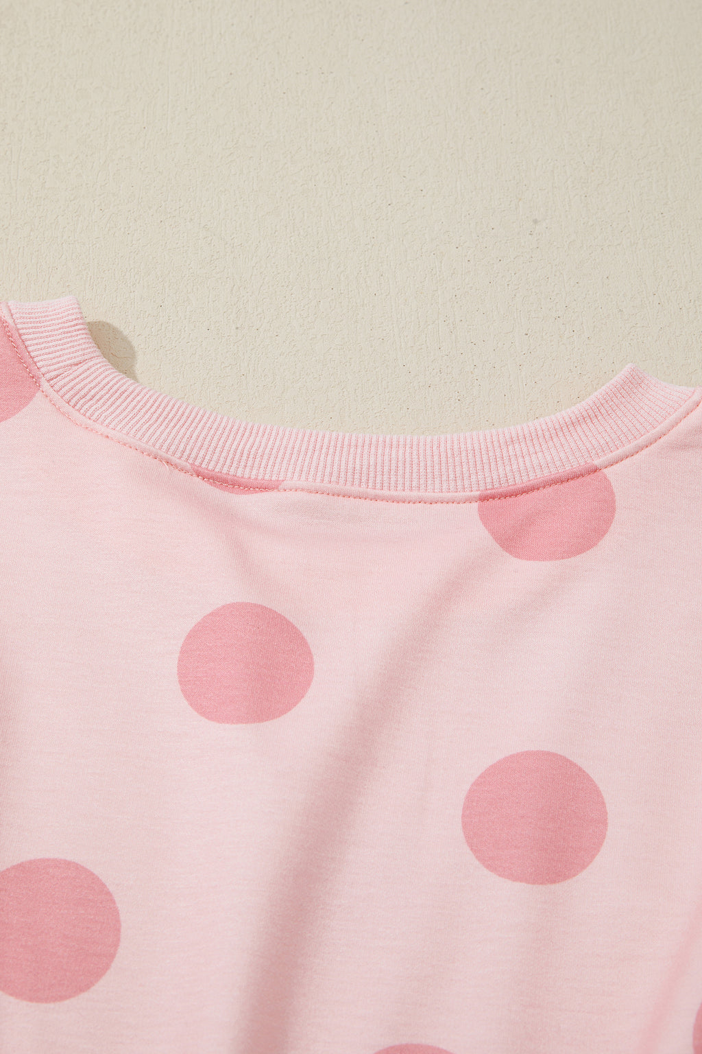 Polka Dot Printed Long Sleeve Flared Mini Dress