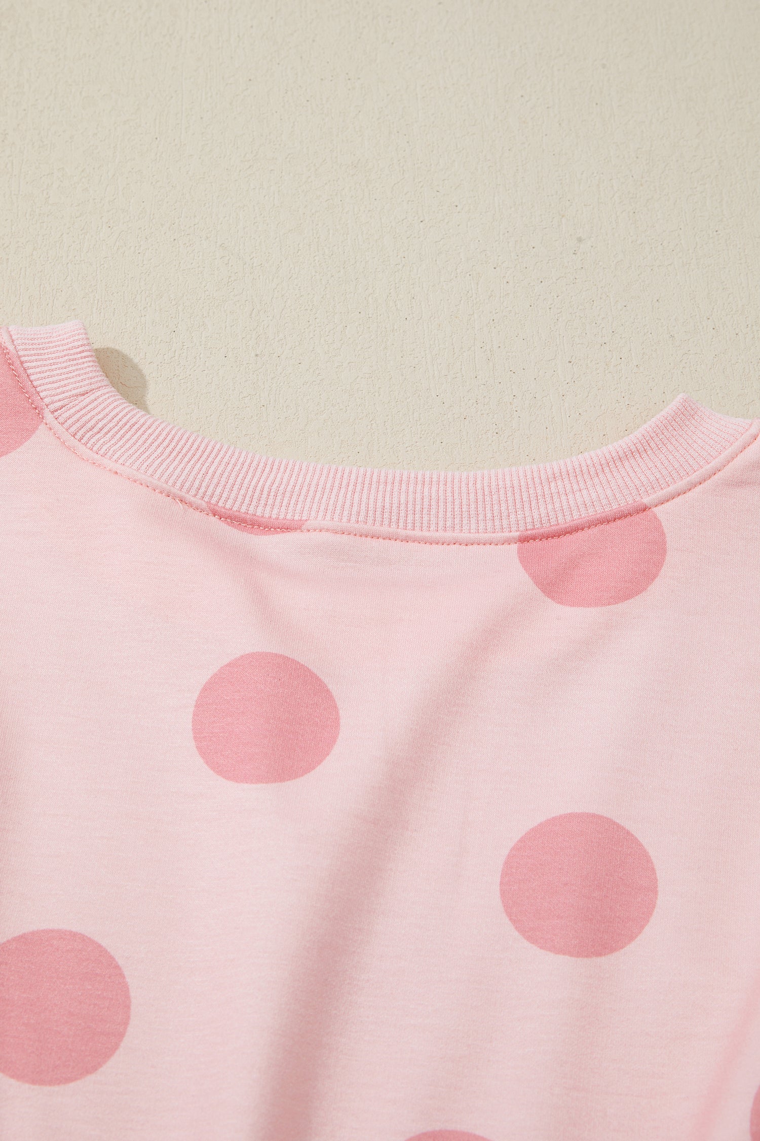 Polka Dot Printed Long Sleeve Flared Mini Dress