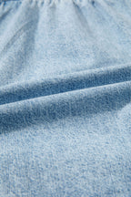 Myosotis Frayed Edge Casual Denim Shorts