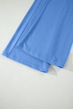 Solid Cover Oversize Tee Pocketed Casual Pants 2pcs Outfit