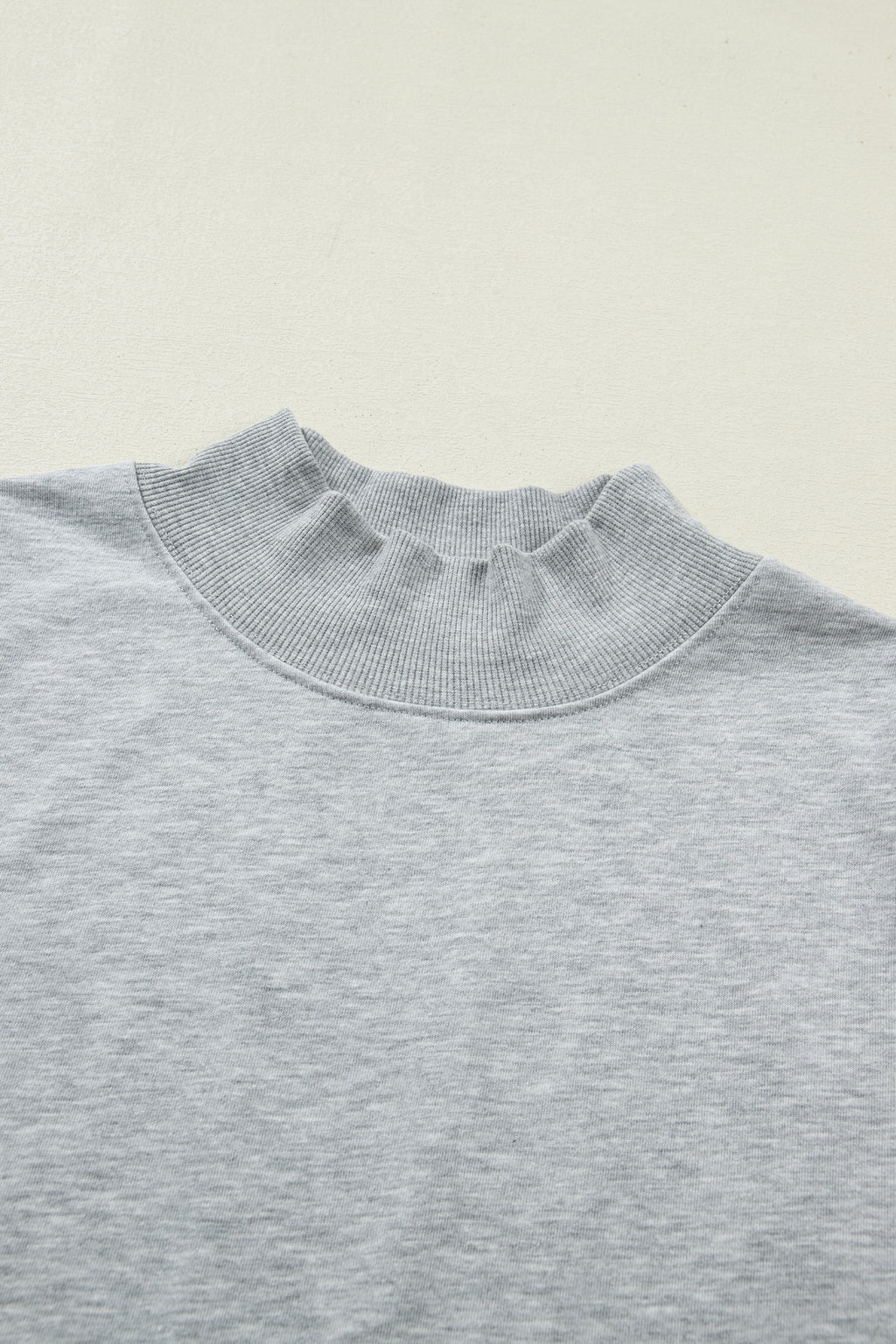 Solid Color High Neck Cap Sleeve Loose Top