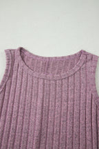 Slim Ribbed Mineral Wash Tank Top