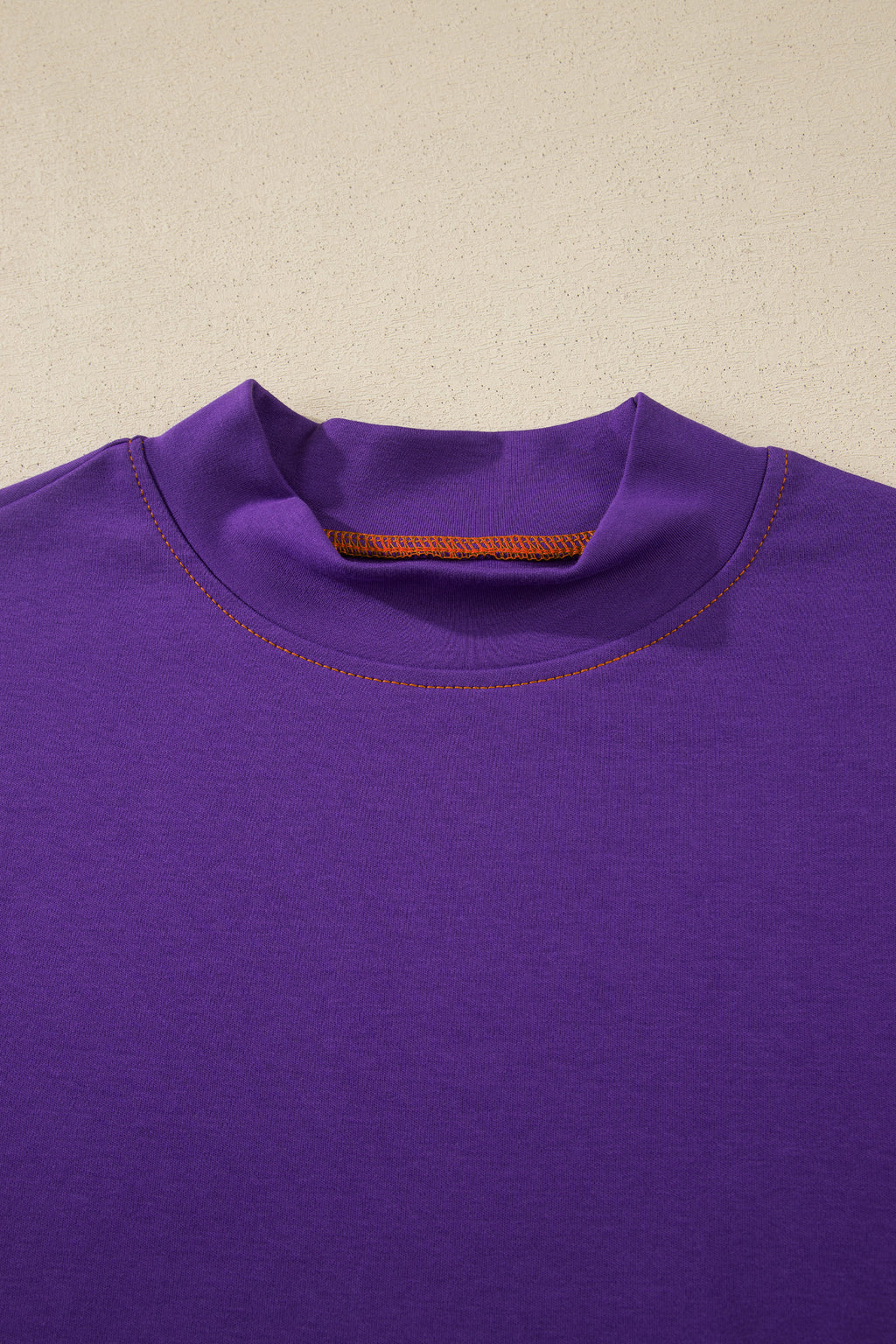 Light Grey Reversible Contrast-Stitched T-Shirt