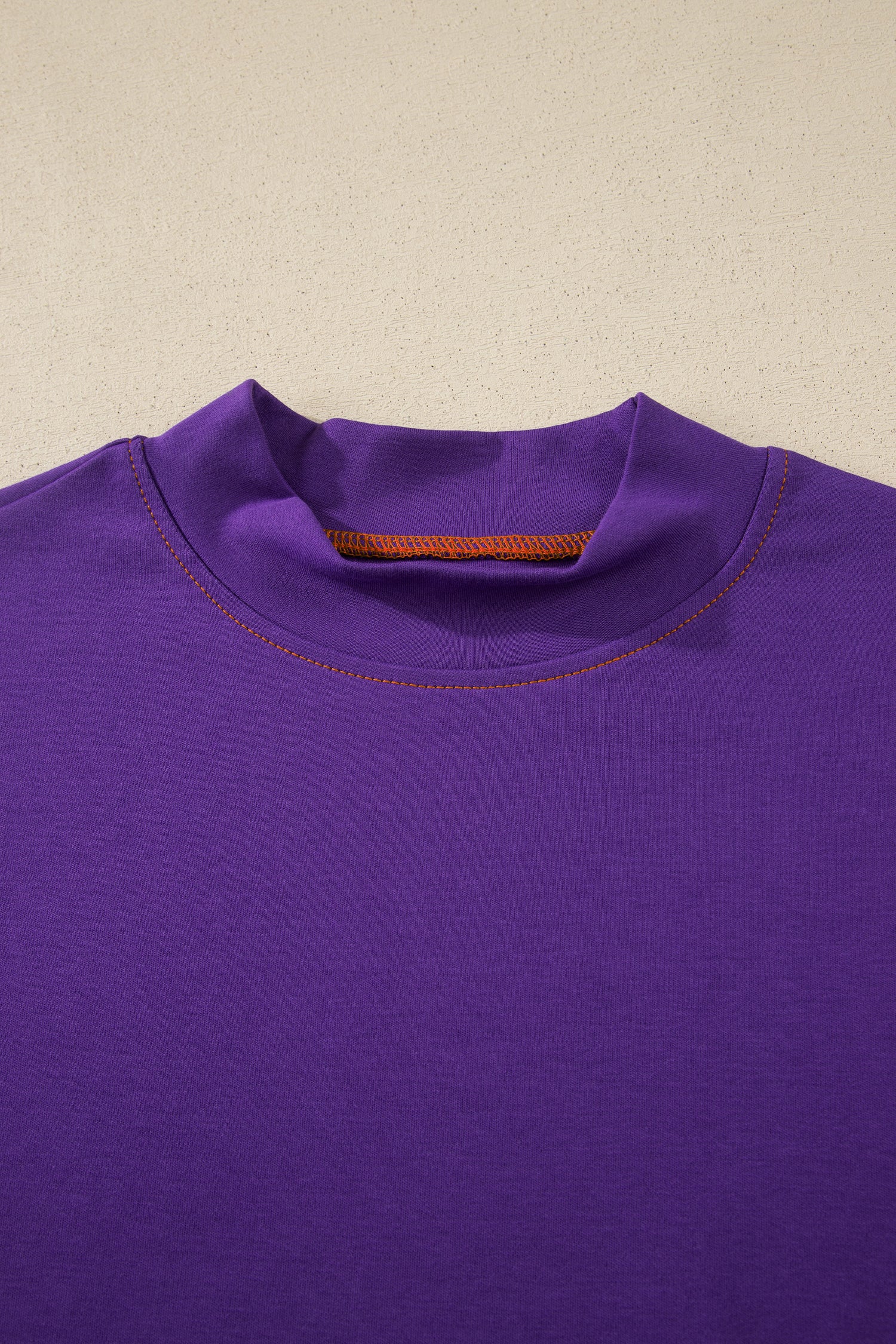 Light Grey Reversible Contrast-Stitched T-Shirt