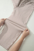 Striped Casual Barrel Jeans