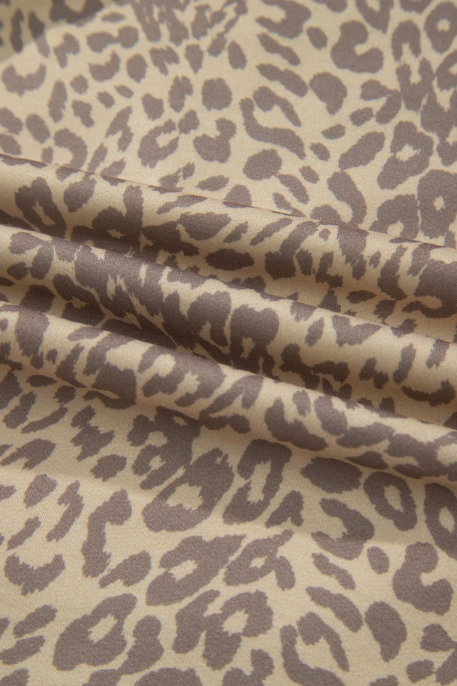 Leopard Retro Studded Star Patch Loose Tee