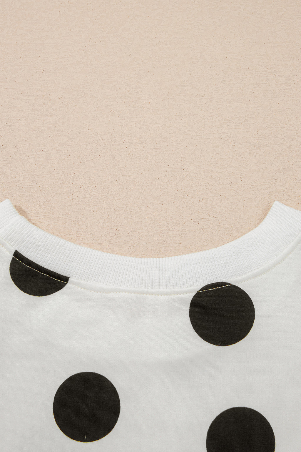 Polka Dot Printed Long Sleeve Flared Mini Dress