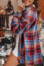 Plaid Print Loose Vintage Shirt