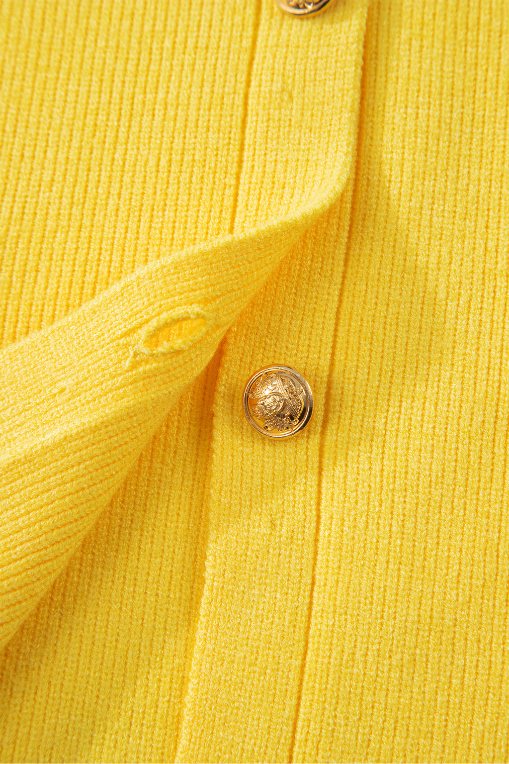 Solid Color Sleeveless Knit Button Pocketed Sweater
