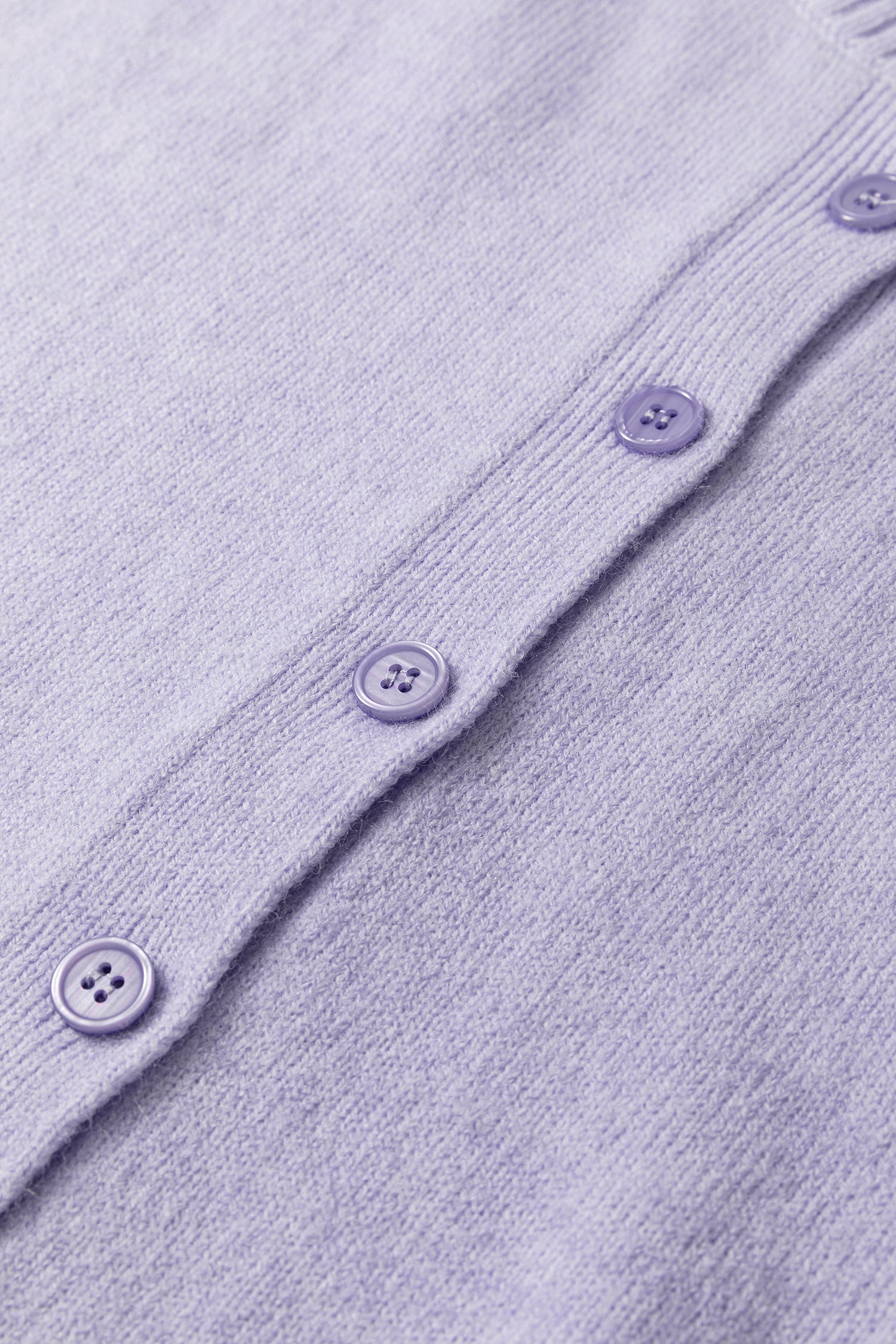 3/4 Sleeve Boxy Knit Button Down Sweater Cardigan