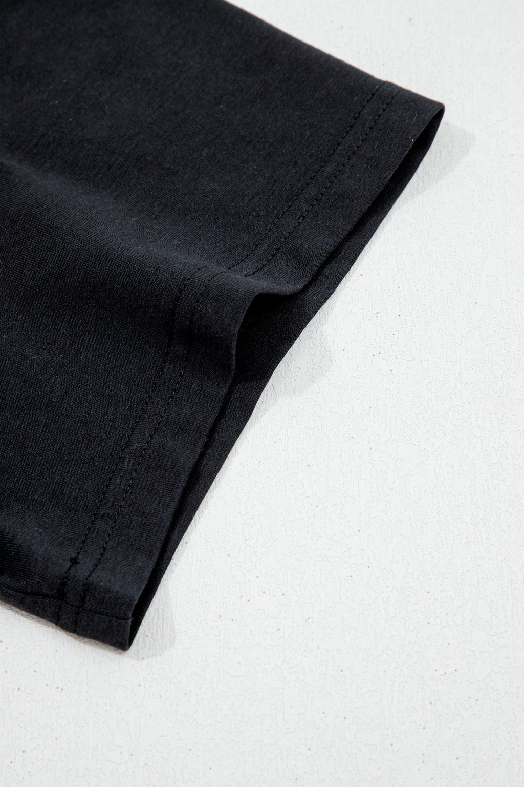 Black Asymmetric Shoulder Detail Short Sleeve Plus Size Maxi Dress