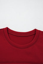 Racing Red Drop Shoulder Boxy Tee and Barrel Pants Set