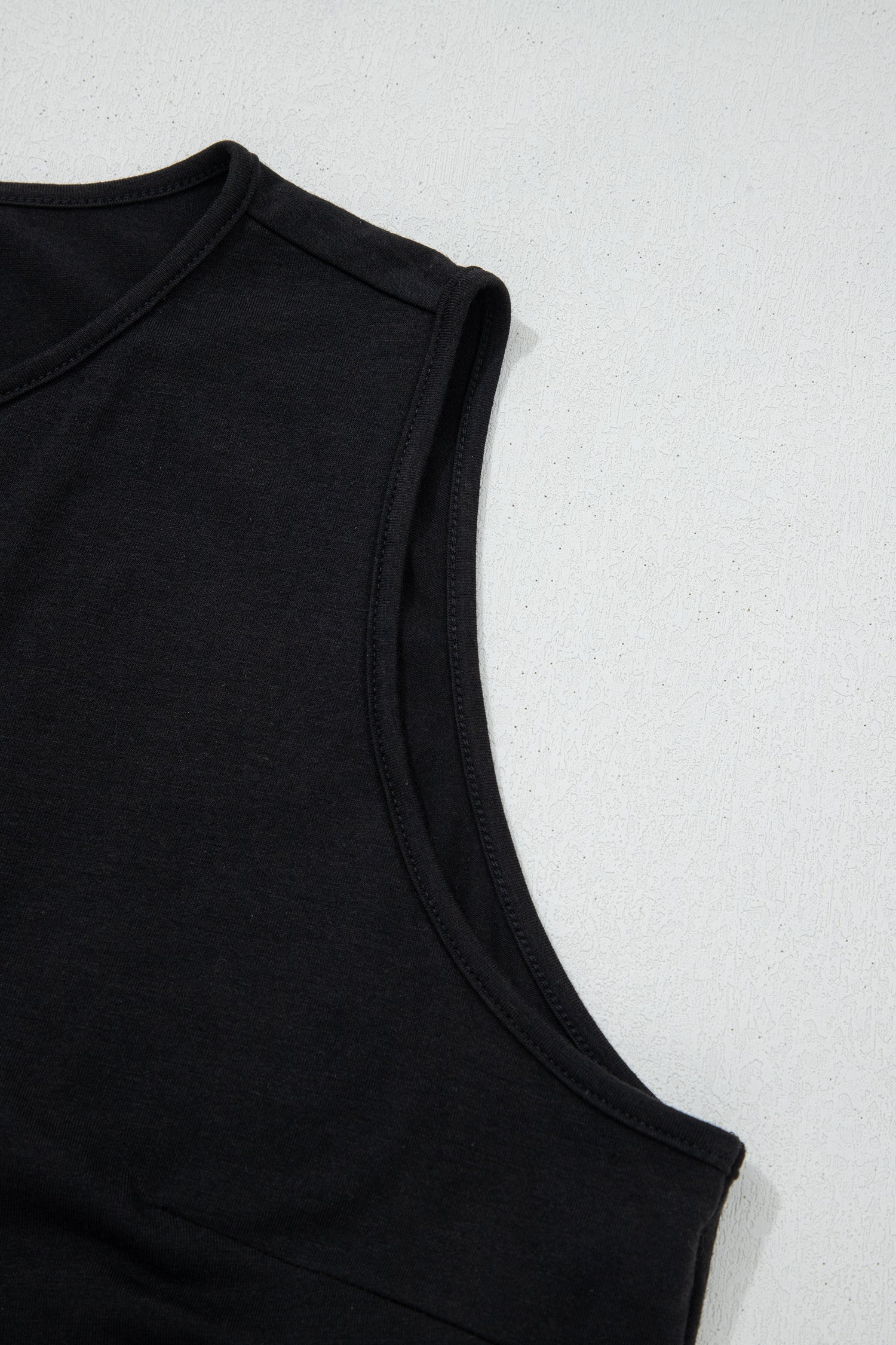 Plus Size Solid Color Bow Tie Peplum Tank Top