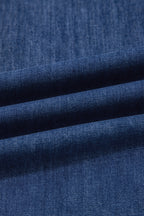 Ashleigh Blue Golden Button Detail Rolled Edge Flare Leg Jeans