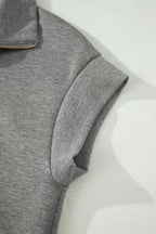 Half Zip Polo Tee Casual Pant Set