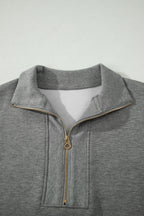 Half Zip Polo Tee Casual Pant Set