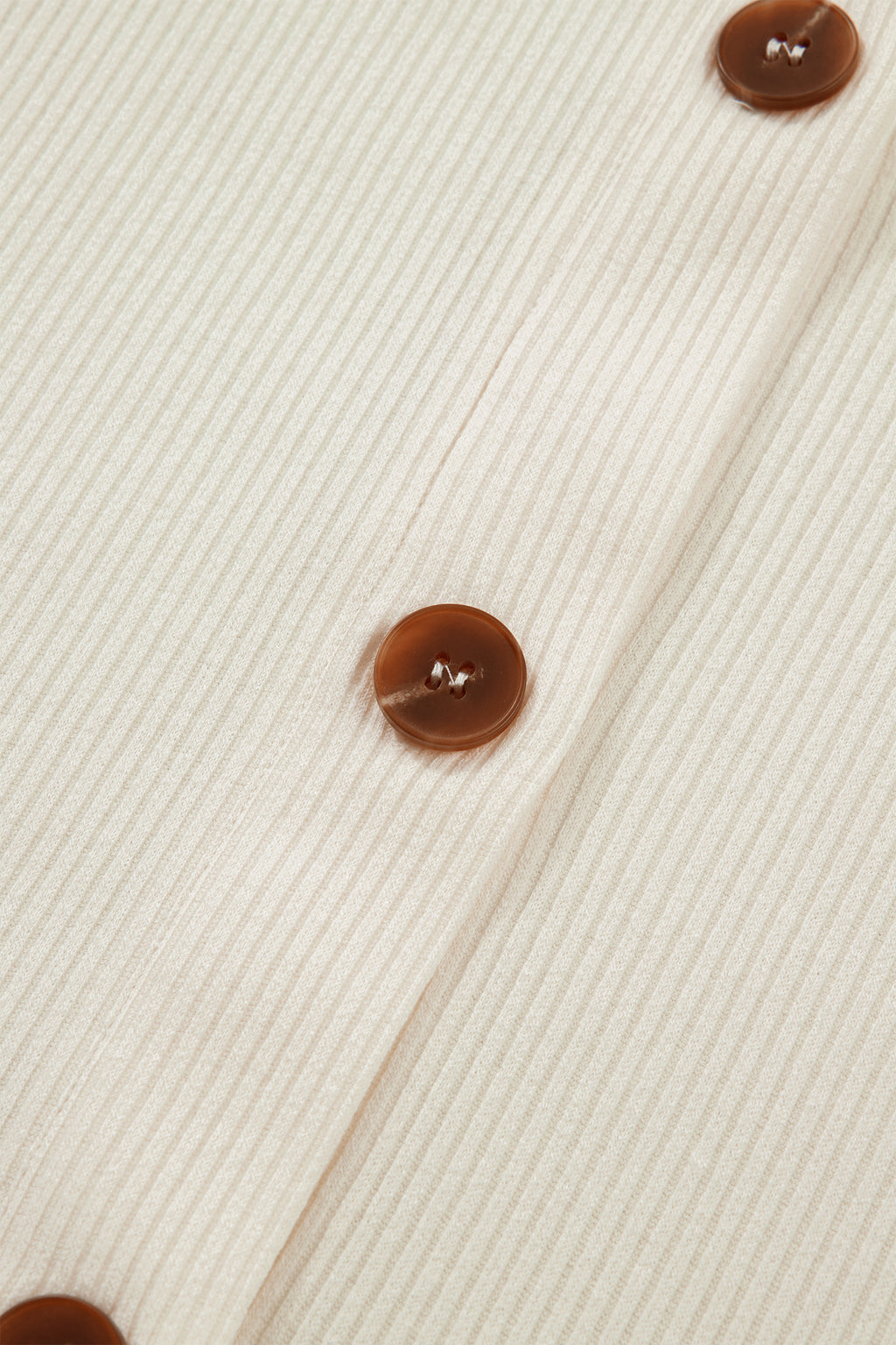 Beige Denim Patchwork Short Sleeve Ribbed Shirt