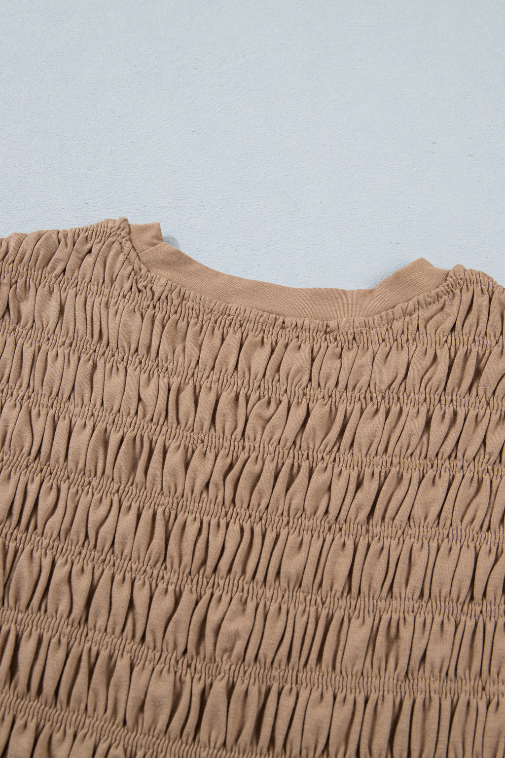 Shirred Slim Fit Ruffle Hem Tank Top