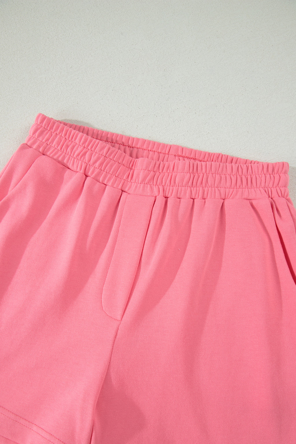 Half Zipped Ruffled Short Set