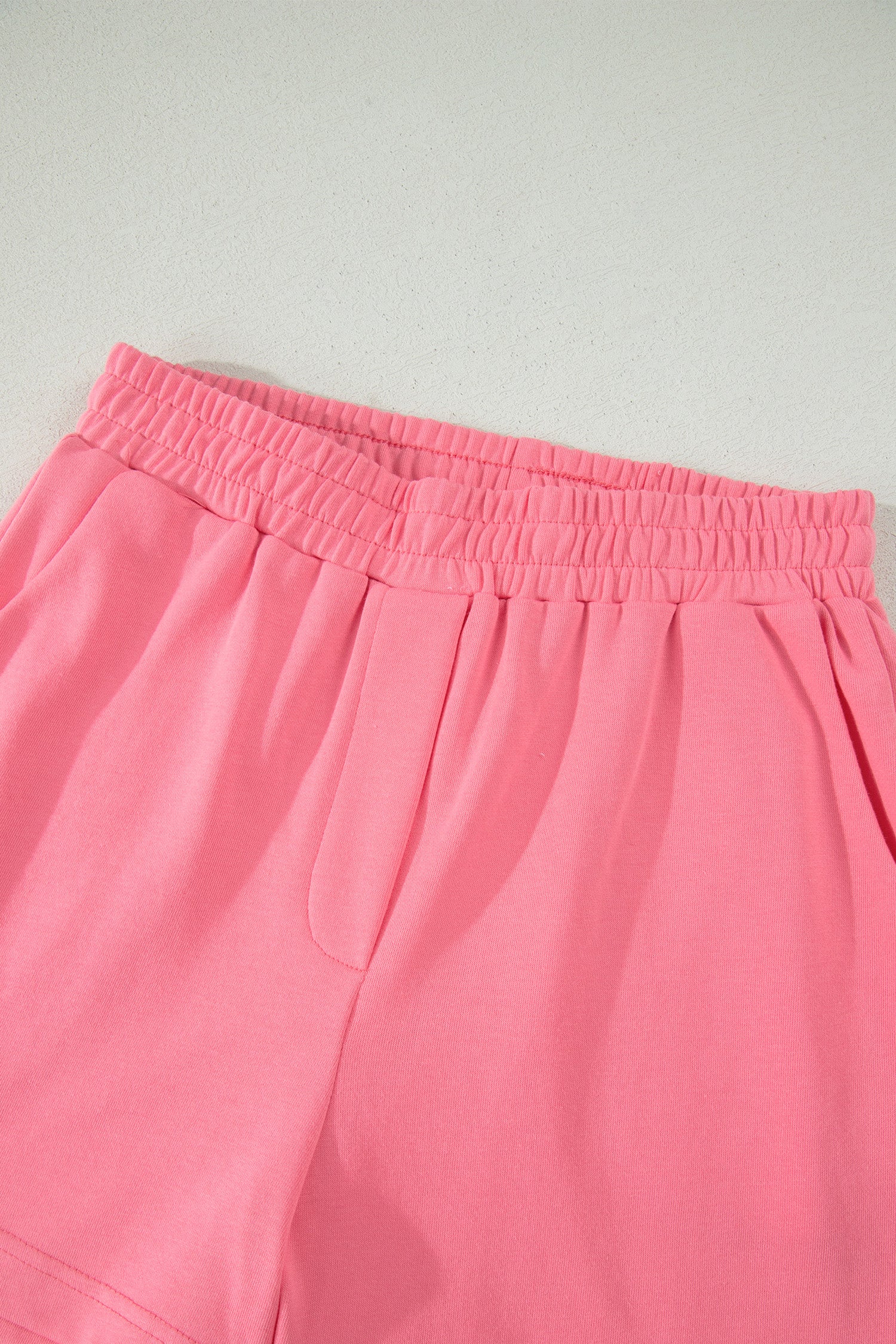 Half Zipped Ruffled Short Set