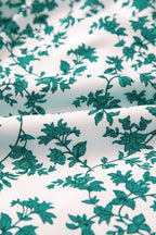 Green Boho Floral Print Shirred Cami Maxi Dress