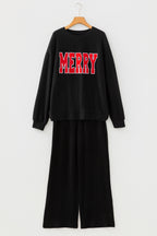 JOLLY Corded Long Sleeve Top and Pockets Pants Set
