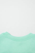 Moonlight Jade Drawstring Elastic Waistband Solid Color Two Piece Casual Set