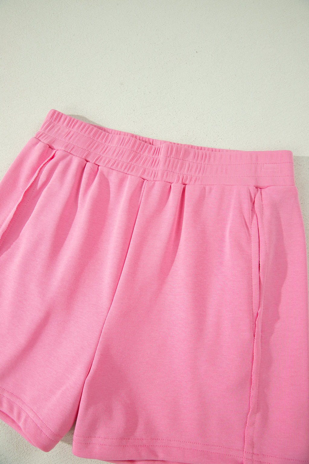 Slim Tank Top Elastic High Waist Shorts 2pcs Outfit
