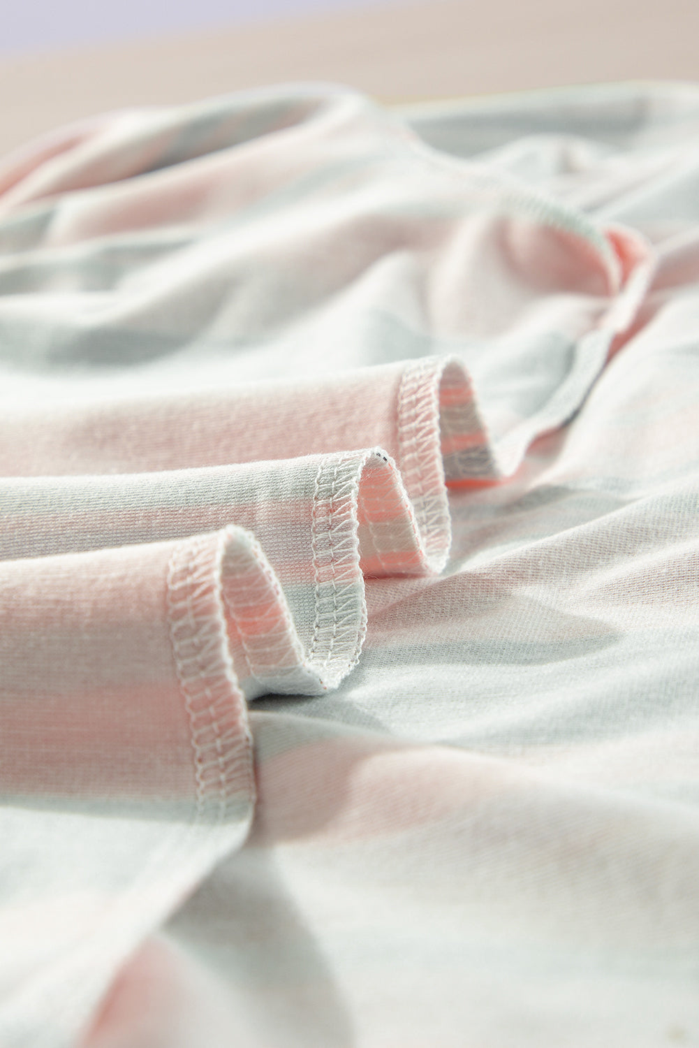 Multicolor Stripes Crew Neck T Shirt
