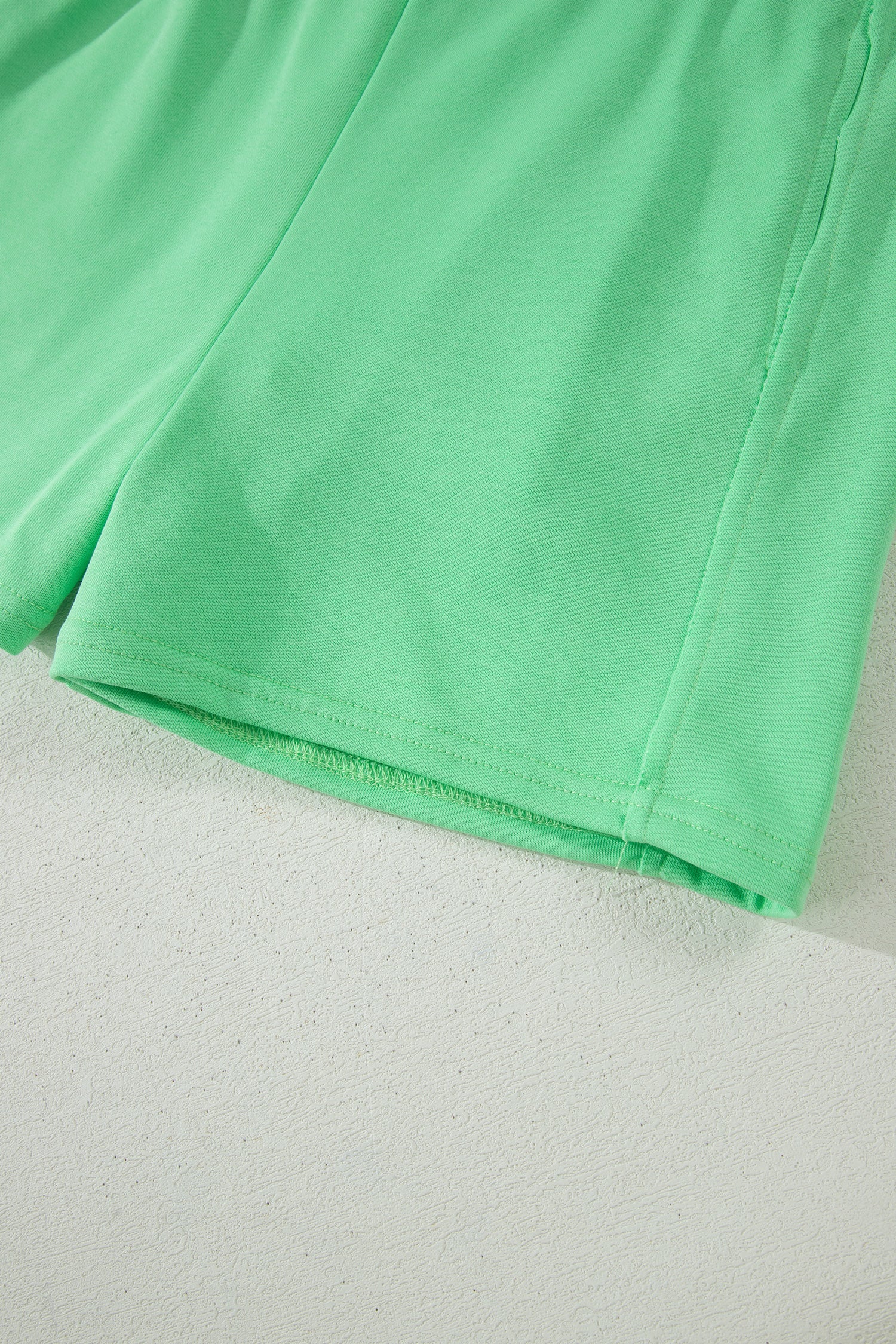 Slim Tank Top Elastic High Waist Shorts 2pcs Outfit