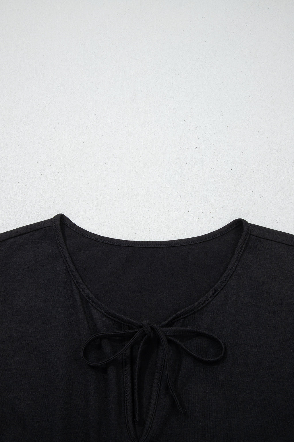 Plus Size Solid Color Bow Tie Peplum Tank Top