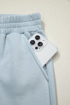 Half Zip Polo Tee Casual Pant Set