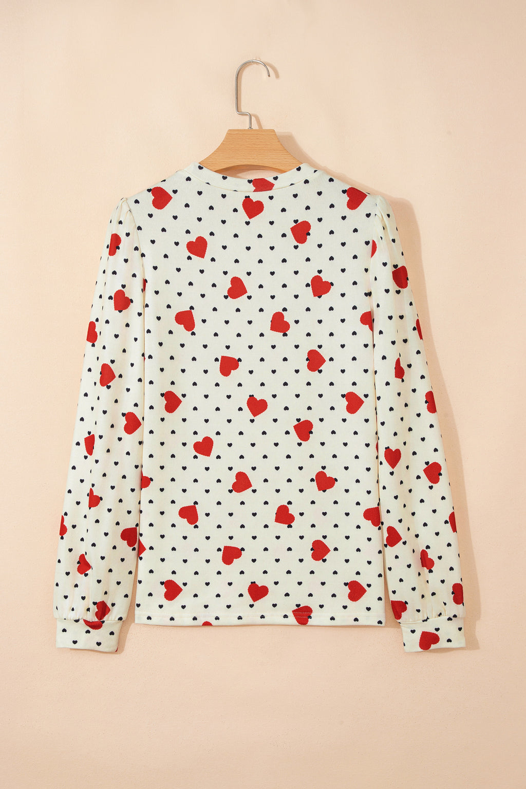 Dotted Heart Festive Valentine Blouse