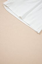 White Sheer Lace Frilly Ruffles High Low Long Skirt