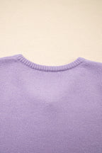 Orchid Petal Short Sleeve Soft Cardigan Sweater T Shirt