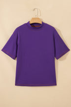 Light Grey Reversible Contrast-Stitched T-Shirt