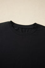 Varsity Striped Short Sleeve Crew Neck T Shirt