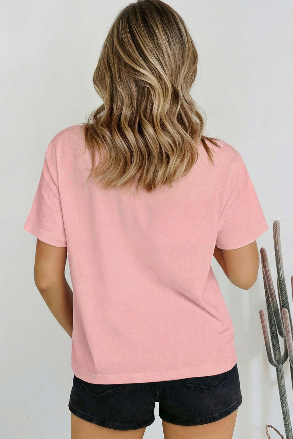 Solid Colour High Neck Oversize Tee