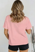 Solid Colour High Neck Oversize Tee