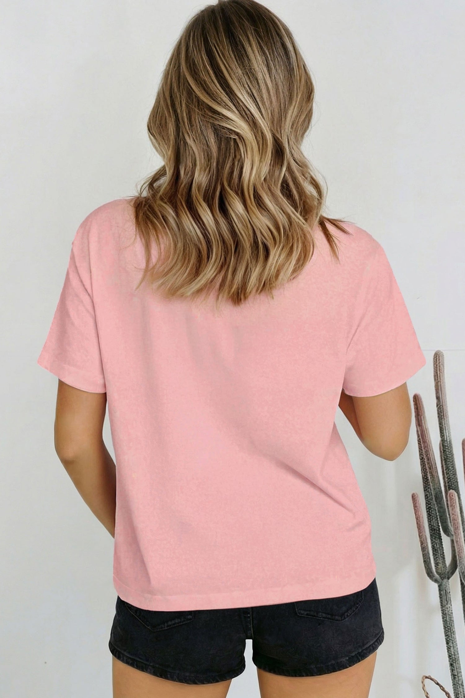 Solid Colour High Neck Oversize Tee