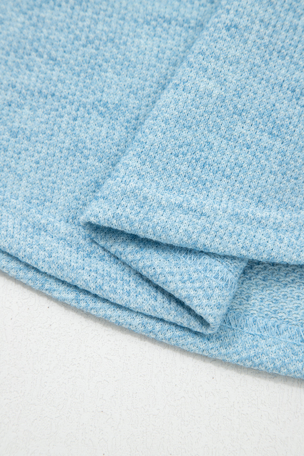 Textured Raglan Sleeve Knit Loose Top