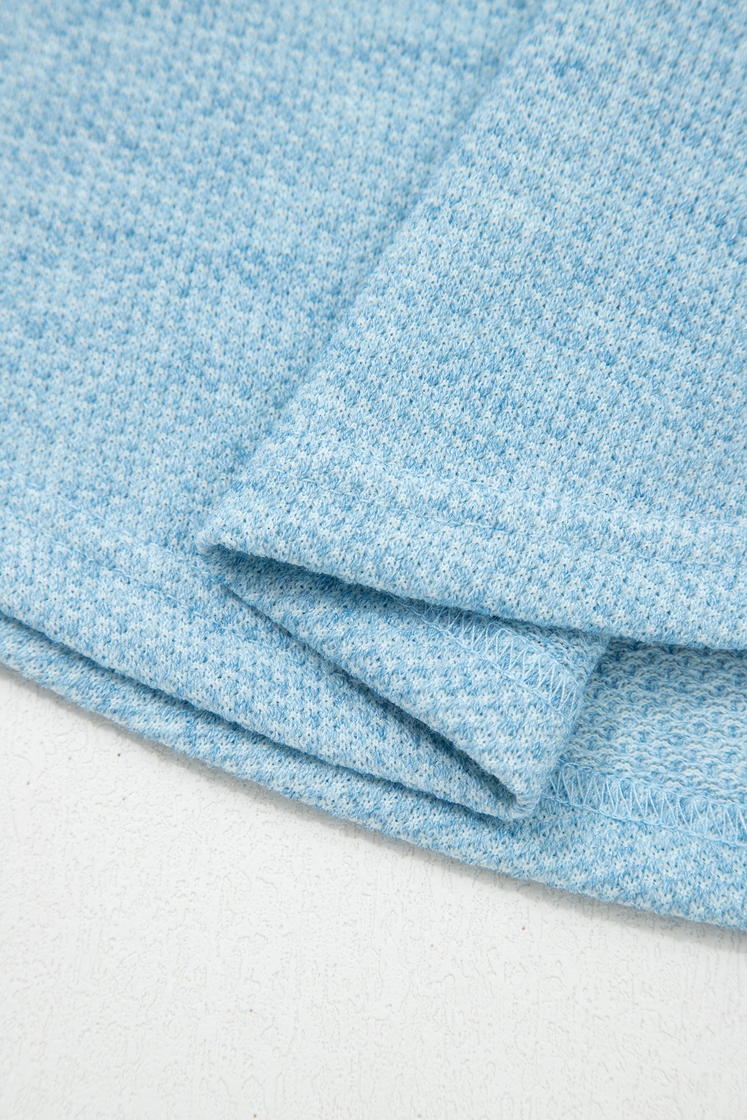 Textured Raglan Sleeve Knit Loose Top