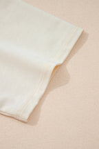 Jet Stream Floral Patched Raw Seam Big Flower Oversize Tee