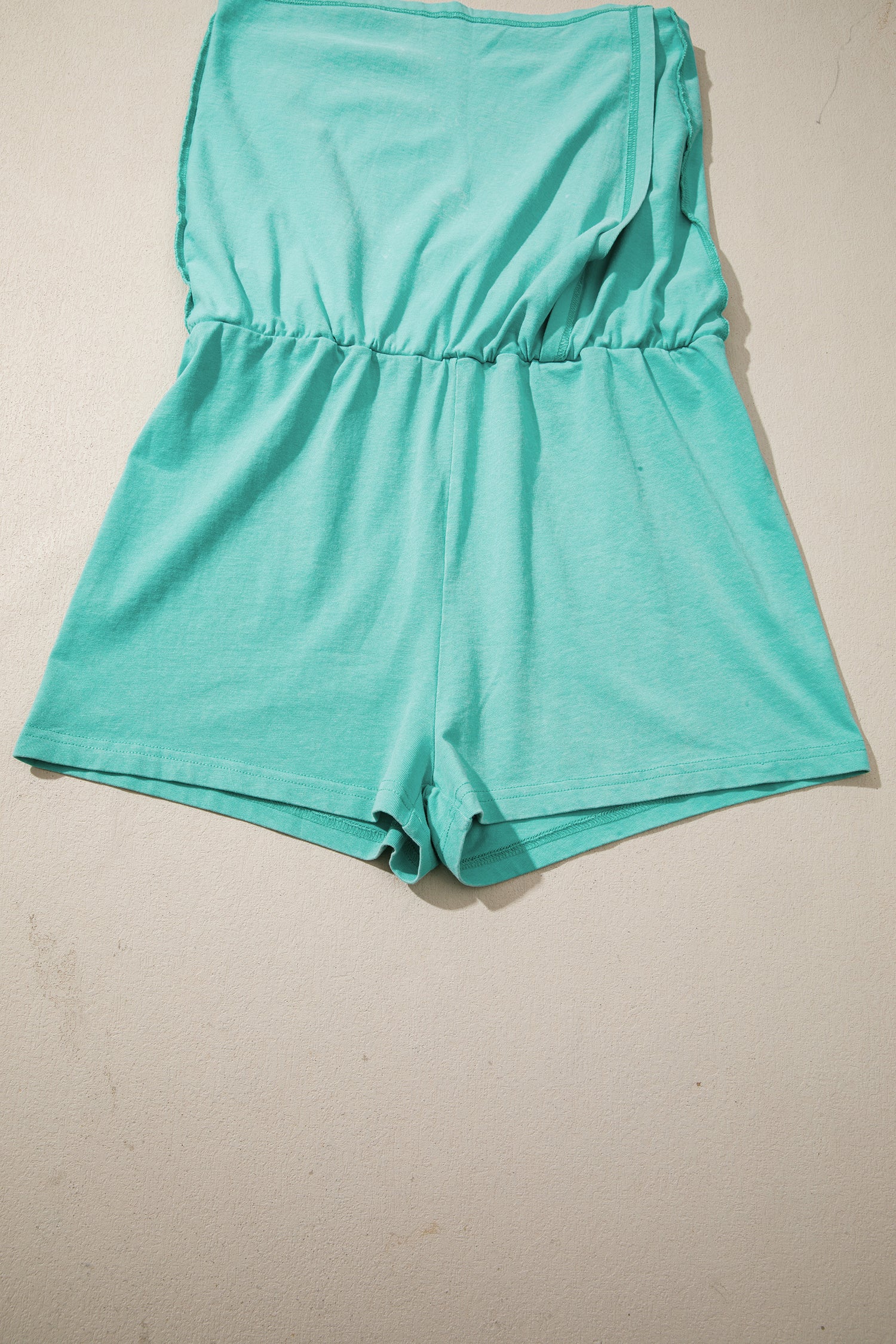 Mineral Wash V Neck Tee Matching Skort Set