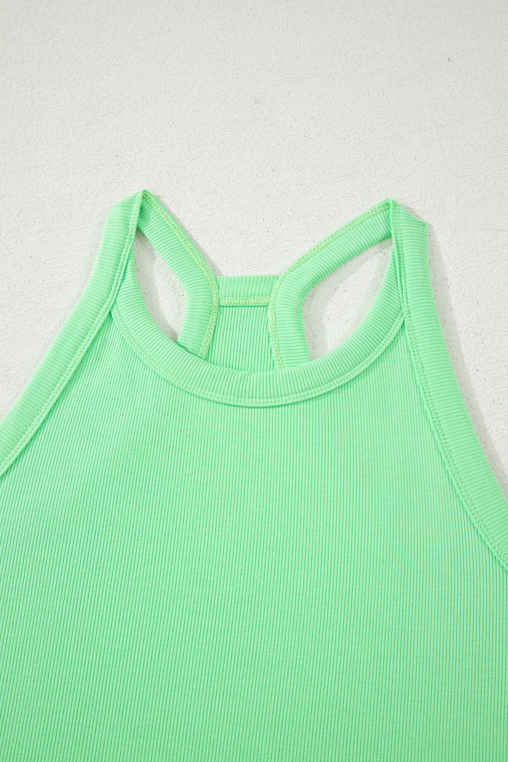 Slim Tank Top Elastic Waist Mini Skort 2pcs Outfit