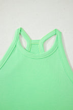 Slim Tank Top Elastic Waist Mini Skort 2pcs Outfit